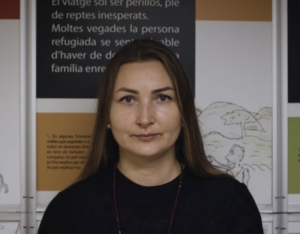 Mariana Sorochuk, membre de l'assossiació ucraïnesa Djerelo.