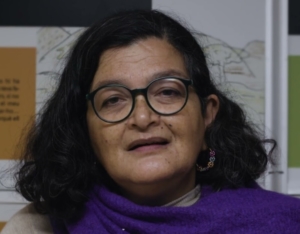 M Rosario Vasquez, metgessa i presi de Taula per Colòmbia. Membre de La Colectiva de Mujeres